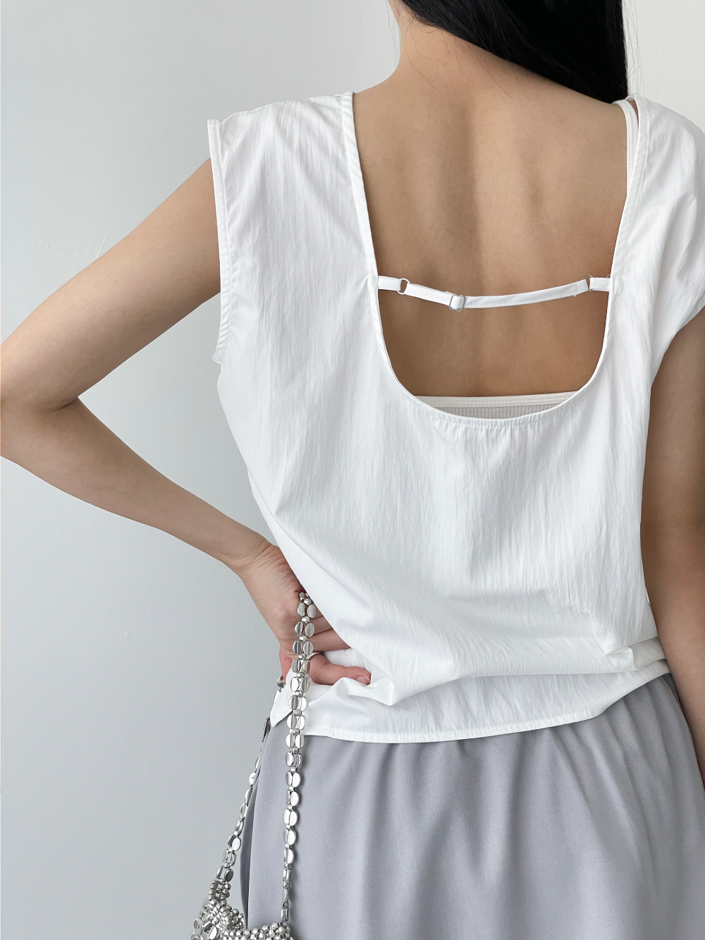 back buckle blouse (3color)